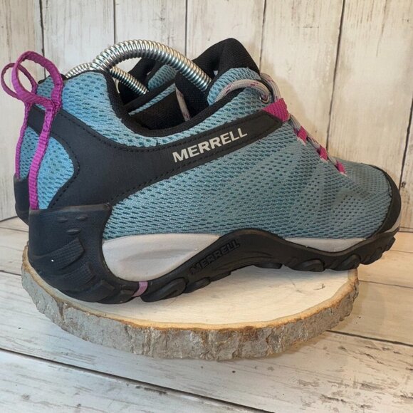 Merrell Shoes Womens 9 Yokota 2 E-Mesh Hiking Sneakers Teal Lace Up J52882 - Picture 6 of 10